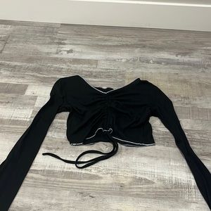 Black crop top